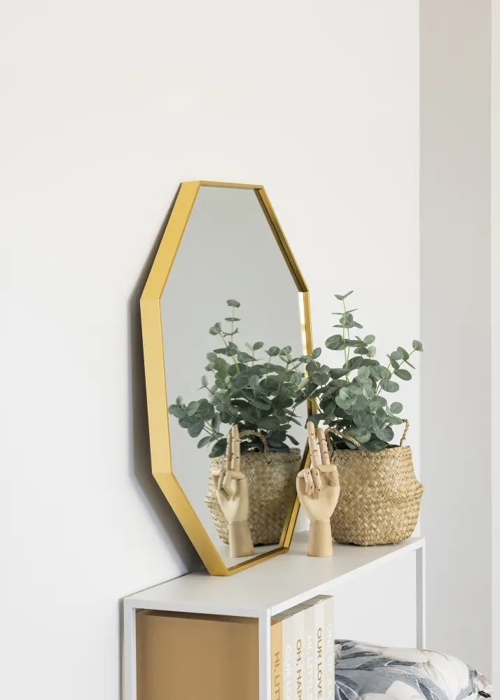 KAILA Mirror Octagon Gold 70 cm Ø