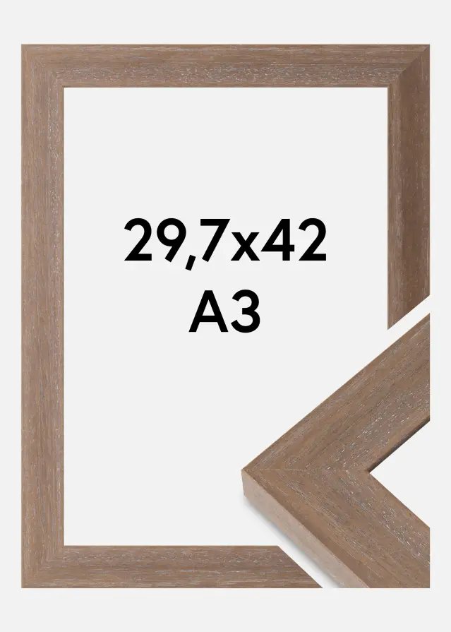 Ram Juno Akrylglas Grå 29,7x42 cm (A3)