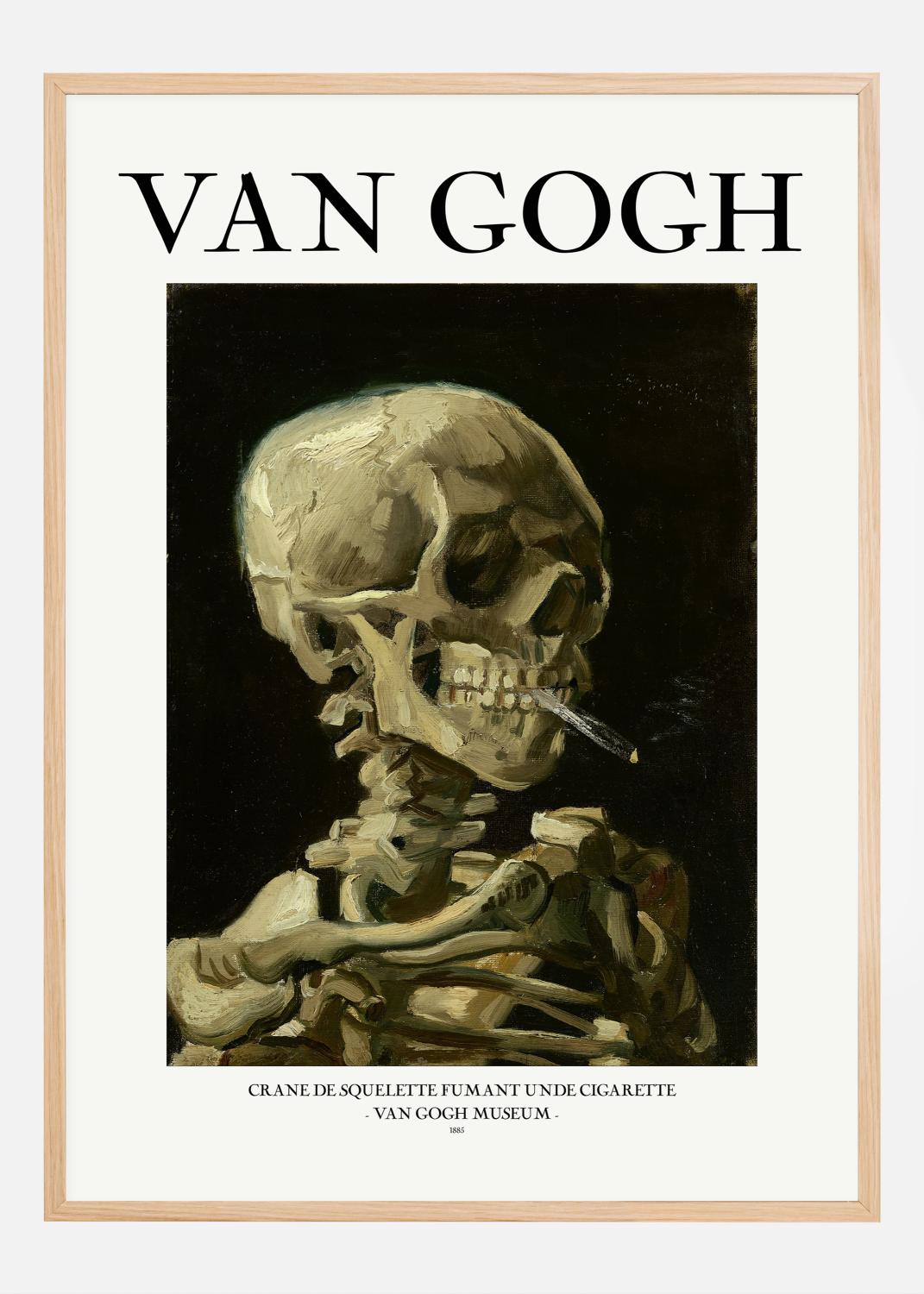 Product Image for VAN GOGH - Head of a skeleton with a burning cigarette Poster (30x40 cm)