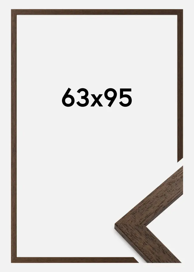 Ram Brown Wood Akrylglas 63x95 cm