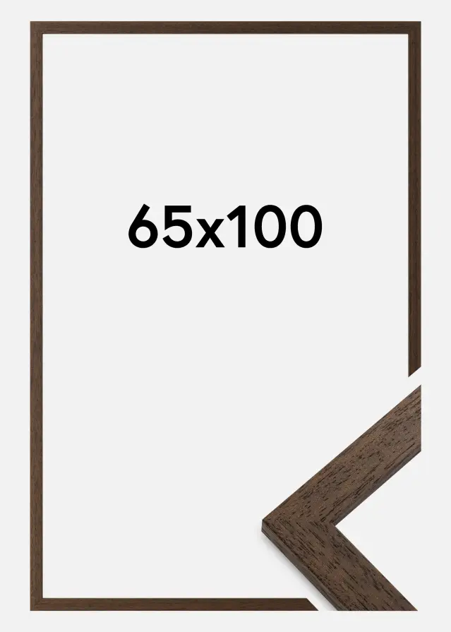 Ram Brown Wood Akrylglas 65x100 cm