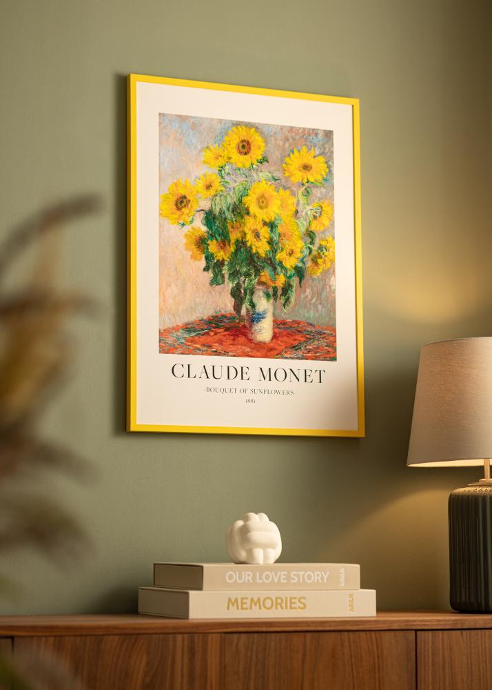 Colorful Akrylglas Gul 50x70 cm