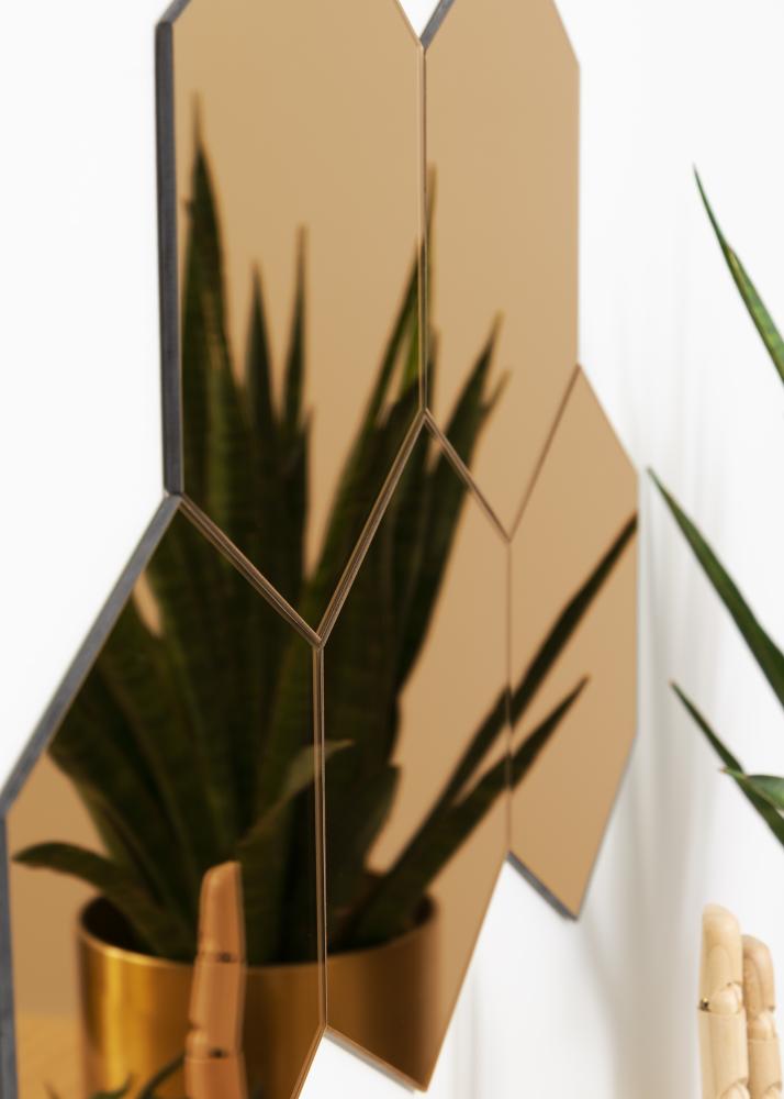 KAILA Spegel Hexagon Rose Gold 18x21 cm - 5-pack