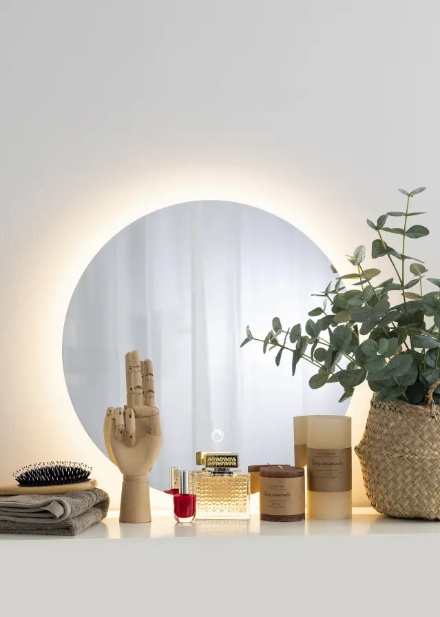 KAILA Spegel Frost LED 50 cm Ø