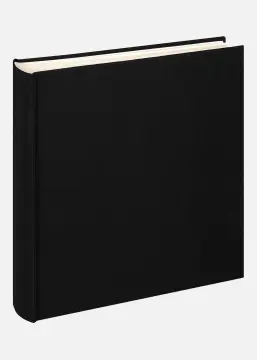 Cloth Album Svart - 28x29 cm (100 Vita sidor / 50 blad)
