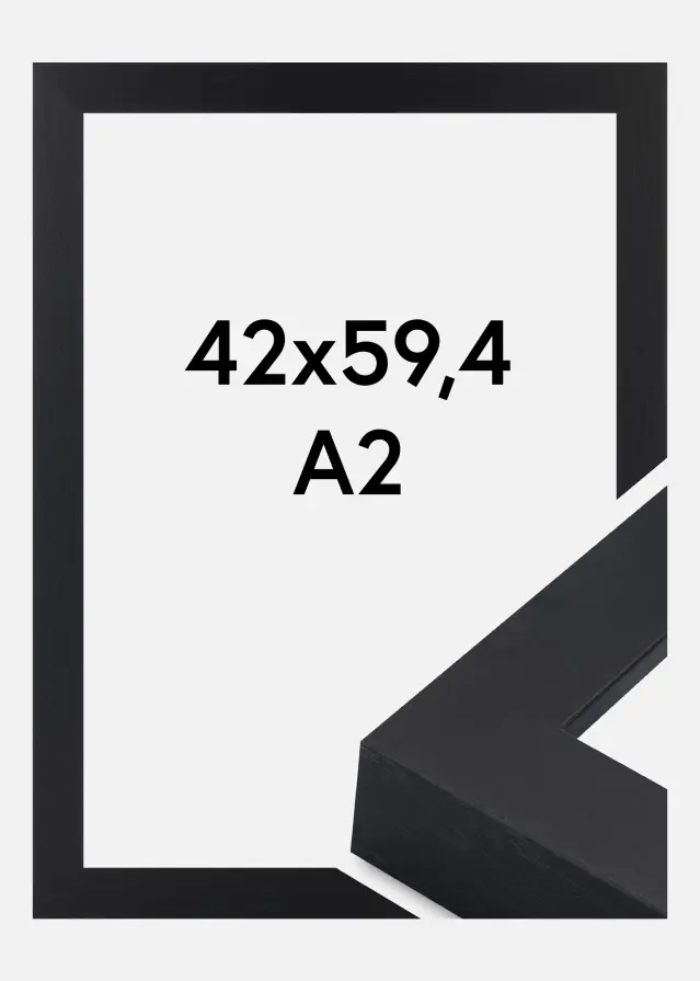 Ram Wells Akrylglas Svart 42x59,4 cm (A2)