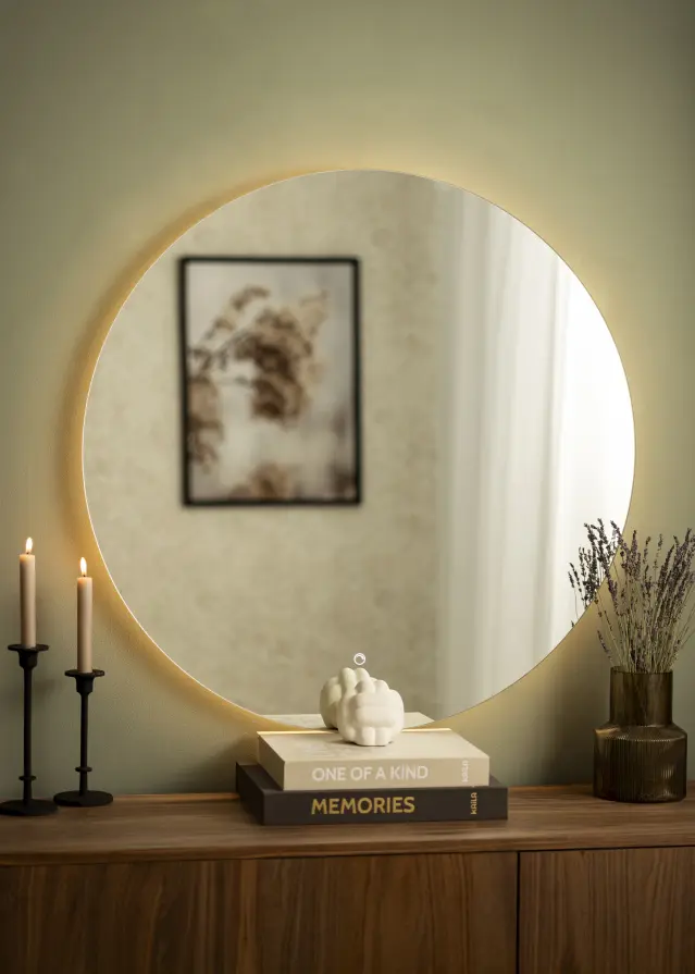 KAILA Spegel LED 90 cm Ø