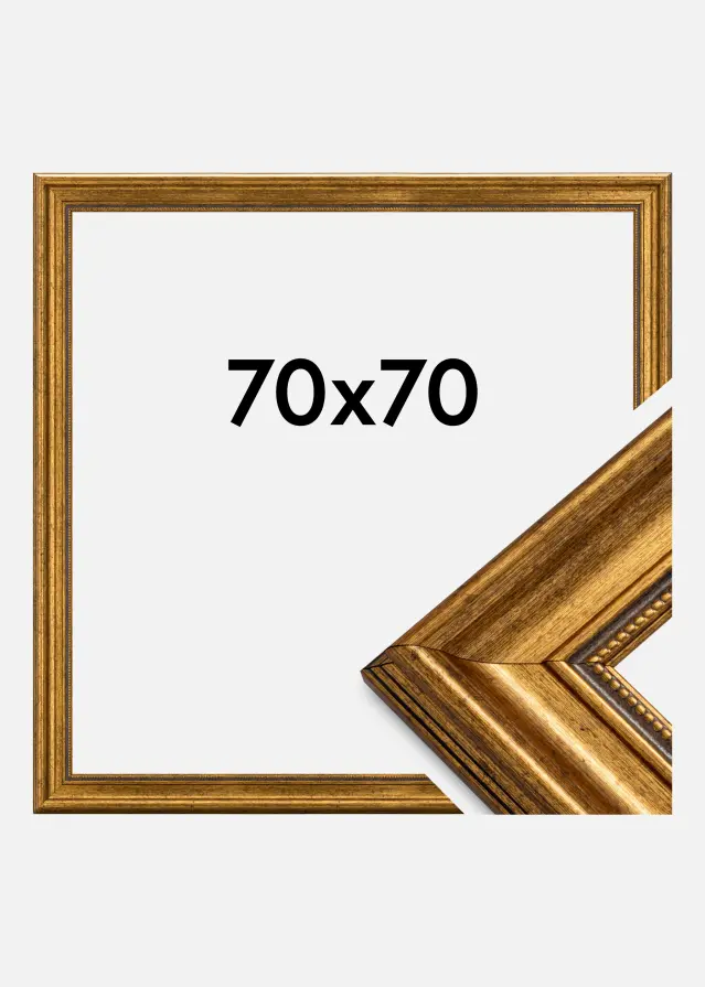 Ram Rokoko Guld 70x70 cm