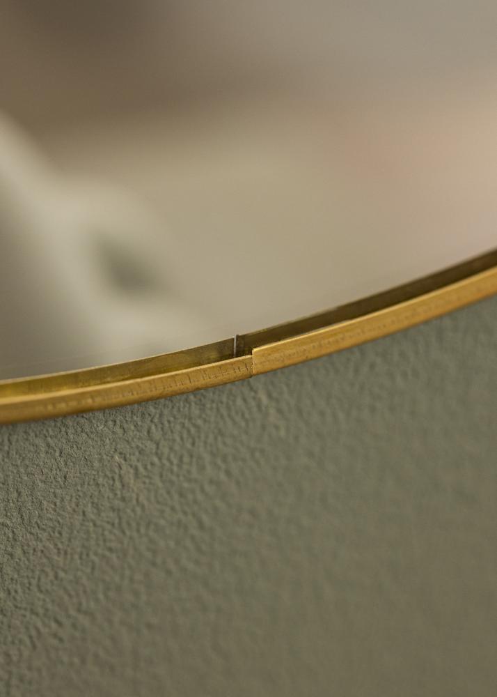 KAILA Round Mirror - Thin Brass 40 cm Ø