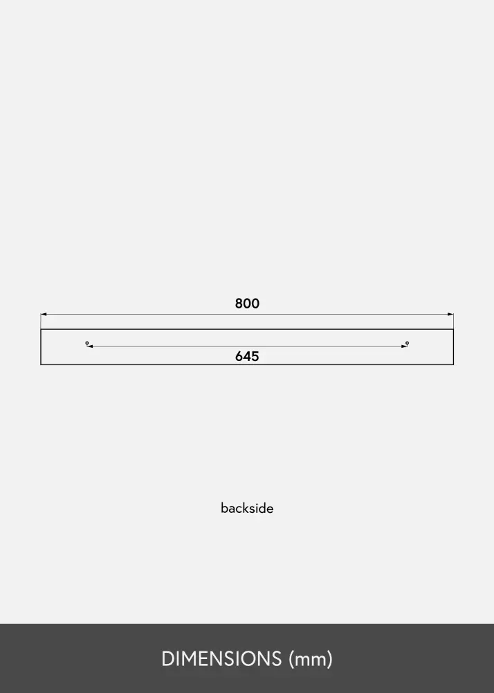 KAILA Tavelhylla Bambu 80 cm
