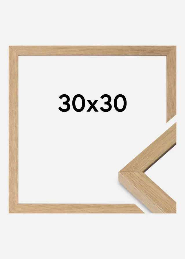 Ram Hermes Akrylglas Natural Oak 30x30 cm