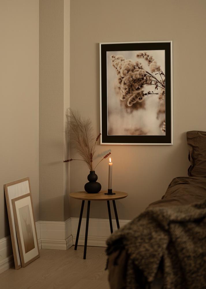 Ram Victoria Vit 13x18 cm - Passepartout Svart 3,5x5 inches