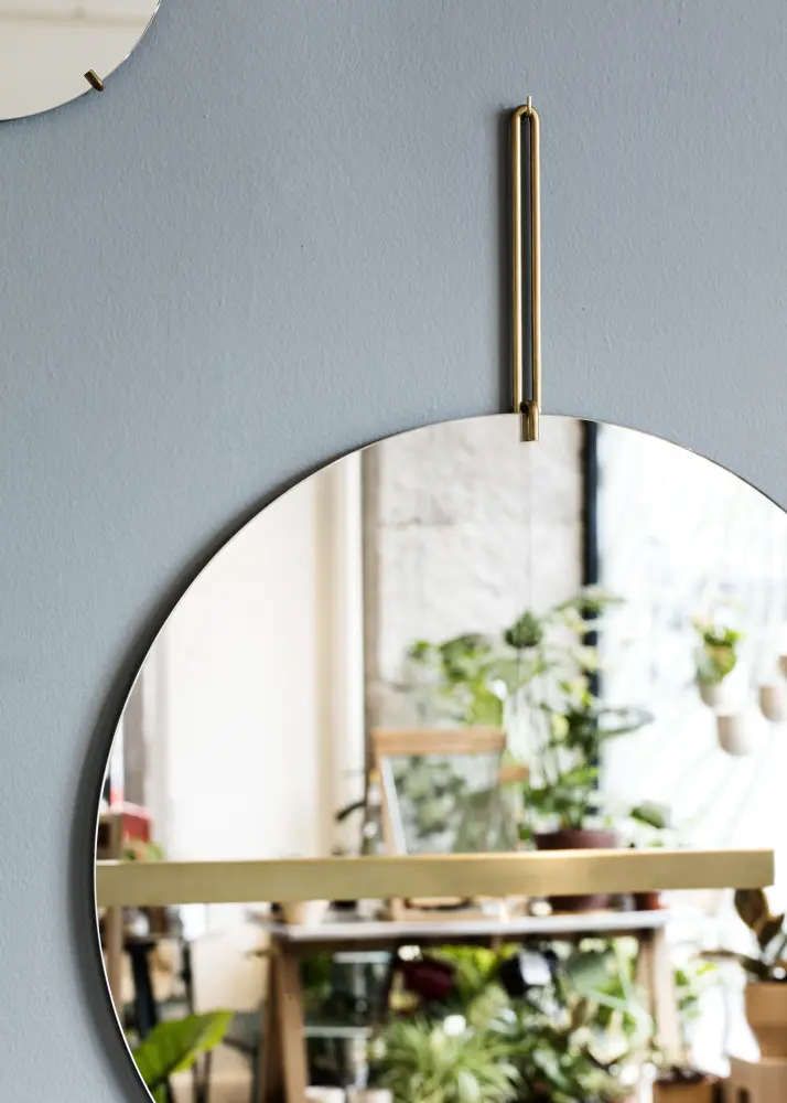Moebe Wall Mirror Mässing 70 cm Ø
