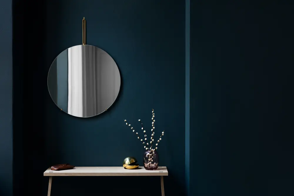 Moebe Wall Mirror Mässing 70 cm Ø