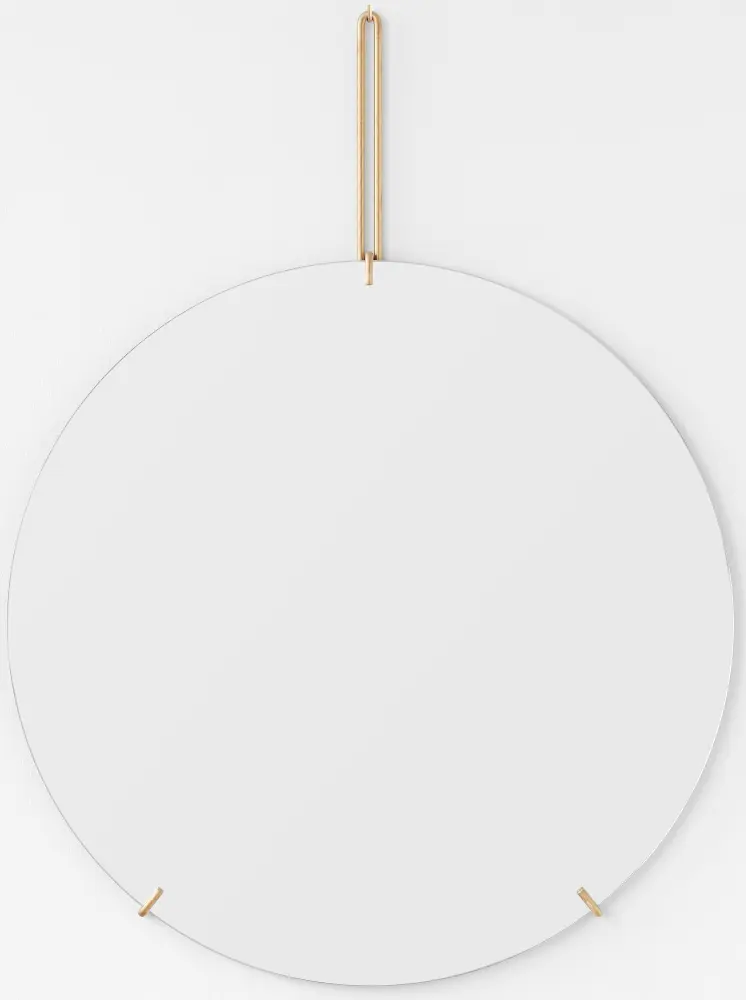 Moebe Wall Mirror Mässing 70 cm Ø