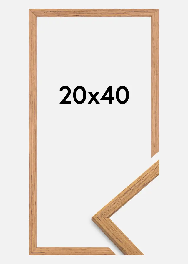 Ram Edsbyn Akrylglas Teak 20x40 cm