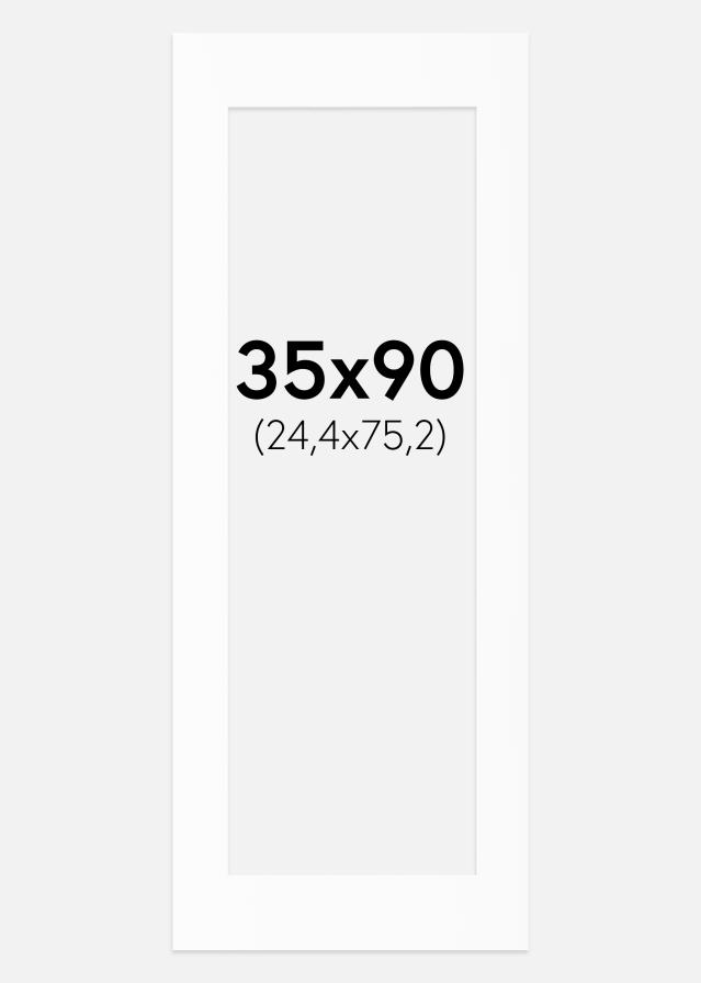 Passepartout Vit Standard (Vit Kärna) 35x90 cm (24,4x75,2)