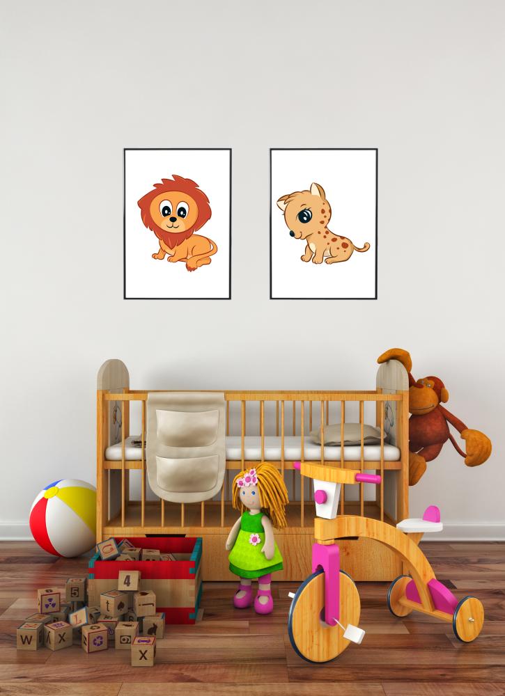 Världens Djur Lejon Poster