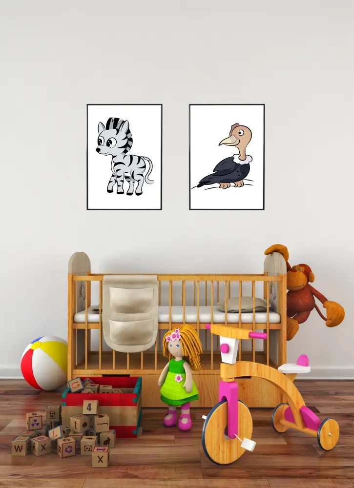 Världens Djur Zebra Poster