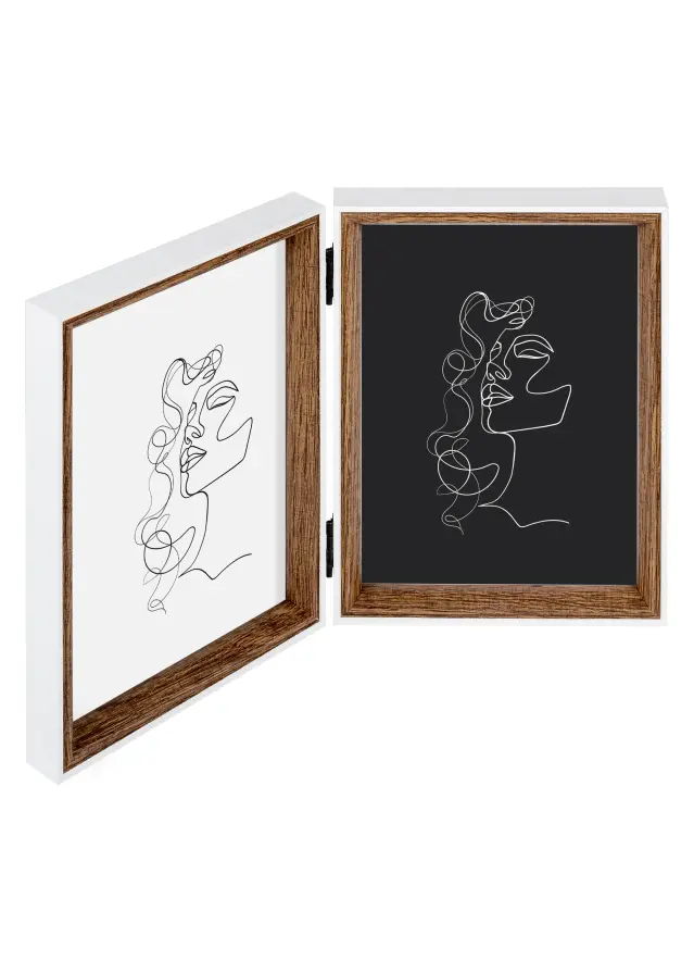 Silhouette Vikram Valnöt 13x18 cm - 2 Bilder