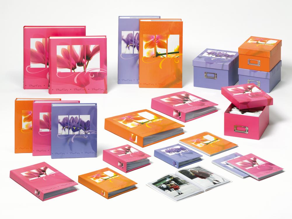 Fotoalbum Flora Flipp Orange - 60 Bilder i 13x18 cm