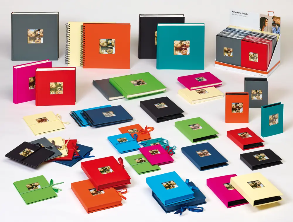 Fun Album Blå - 30x30 cm (100 Vita sidor / 50 blad)