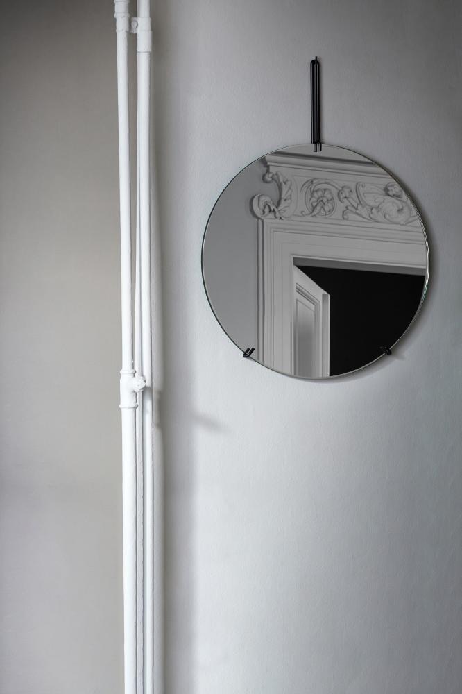 Moebe Wall Mirror Svart 50 cm Ø