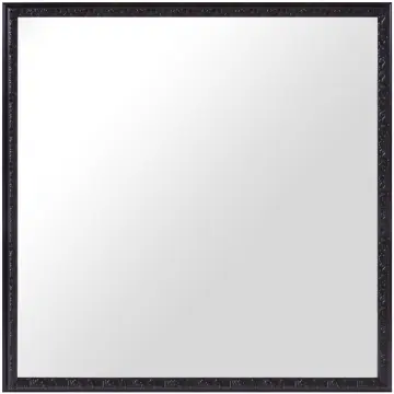 Spegel Nostalgia Svart 65x65 cm