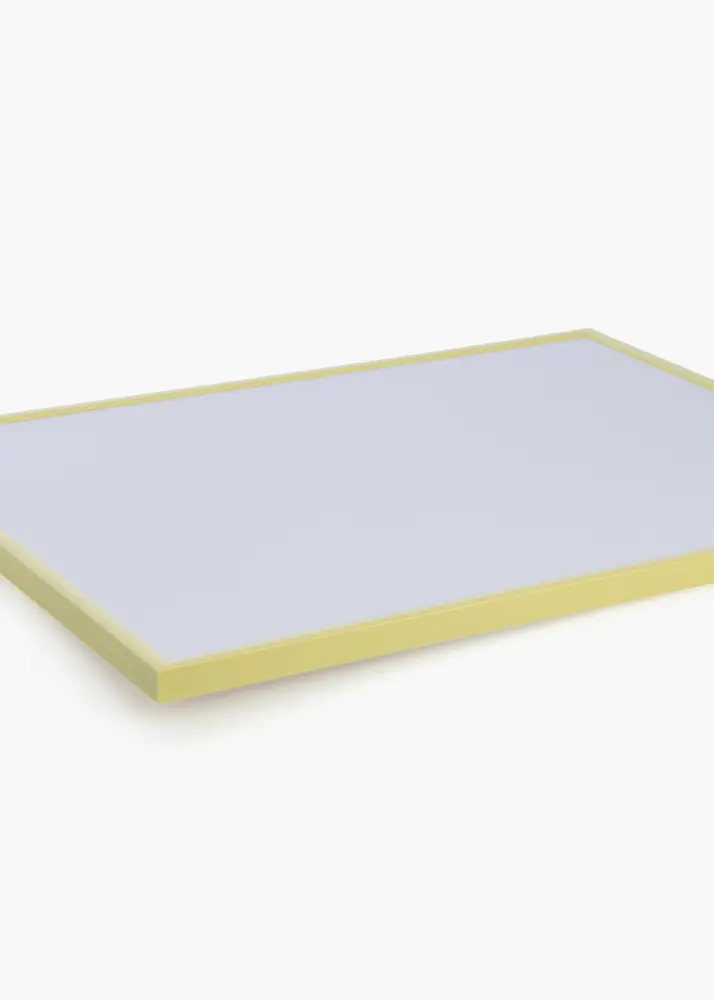 Ram New Lifestyle Ljusgul 30x40 cm - Passepartout Vit 21x29,7 cm (A4)