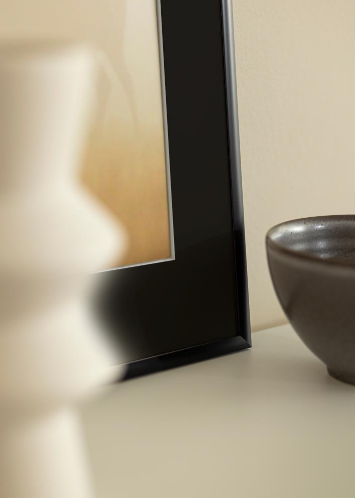 Ram New Lifestyle Matt Svart 30x30 cm - Passepartout Svart 8x8 inches