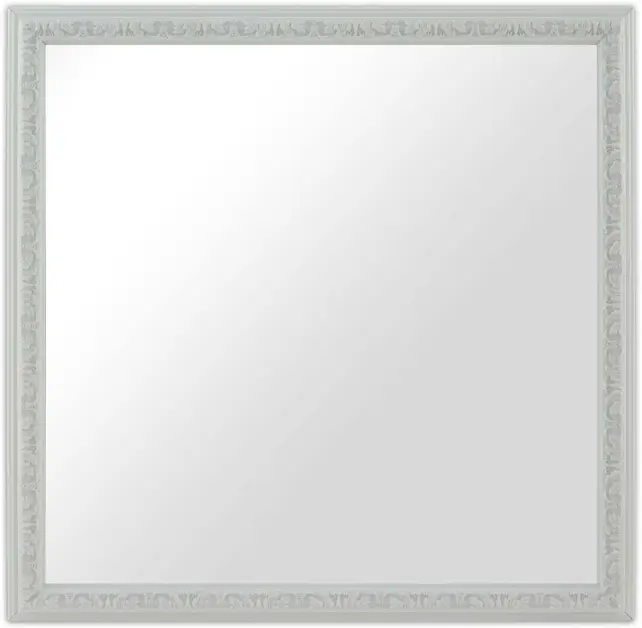 Spegel Nostalgia Vit 45x45 cm