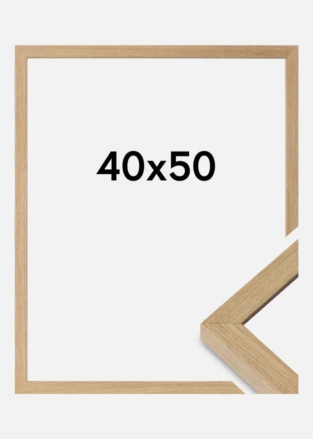 Ram Hermes Akrylglas Natural Oak 40x50 cm