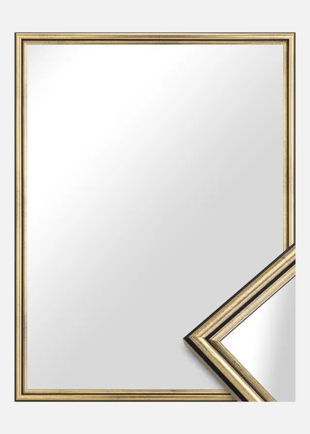 Spegel Horndal Guld - Egna mått