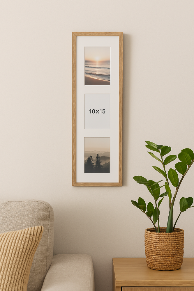 Edsbyn Collageram I Ek - 3 Bilder (10x15 cm)