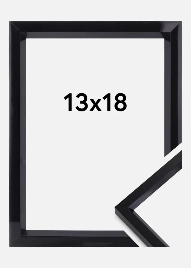 Ram Steel Style Svart 13x18 cm