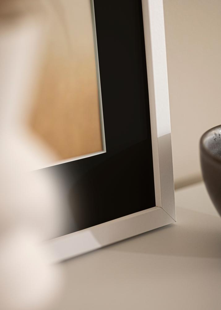 Ram Trendy Vit 20x25 cm - Passepartout Svart 14x18 cm