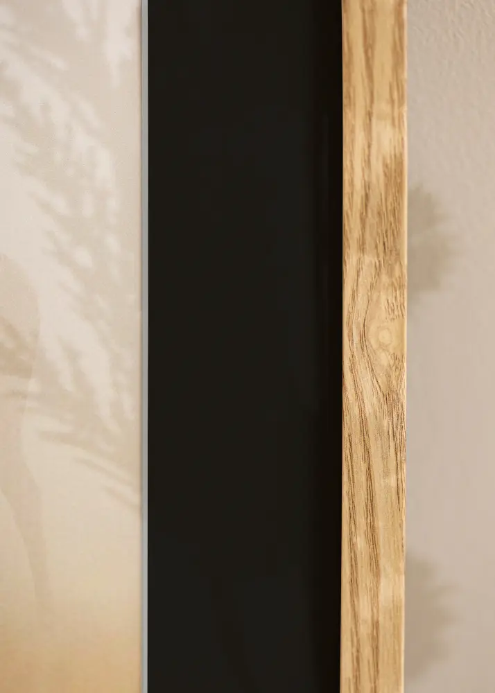 Ram Trendy Ek 30x40 cm - Passepartout Svart 21x29,7 cm (A4)