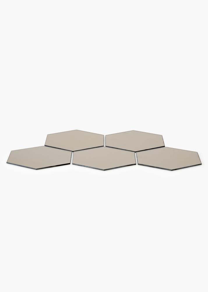 KAILA Spegel Hexagon Dark Bronze 18x21 cm - 5-pack