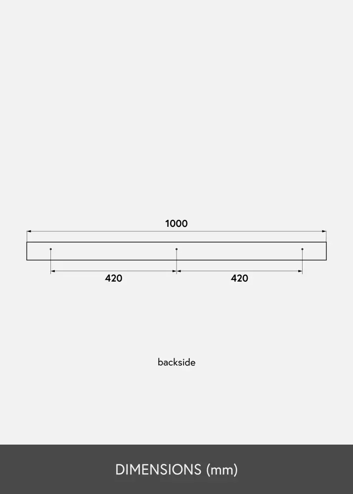 KAILA Tavelhylla Bambu 100 cm