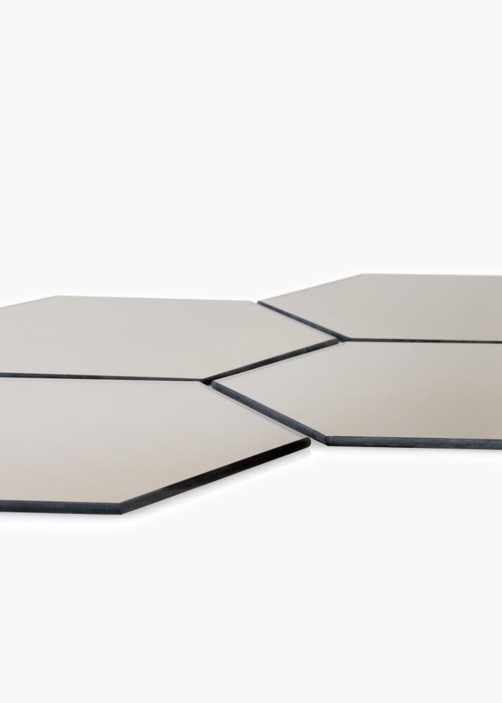 KAILA Spegel Hexagon Dark Bronze 18x21 cm - 5-pack