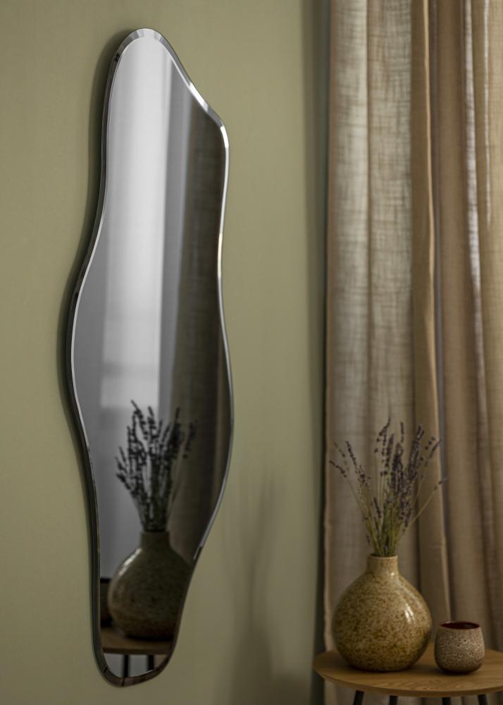 Spegel Wave Grey 55x110 cm