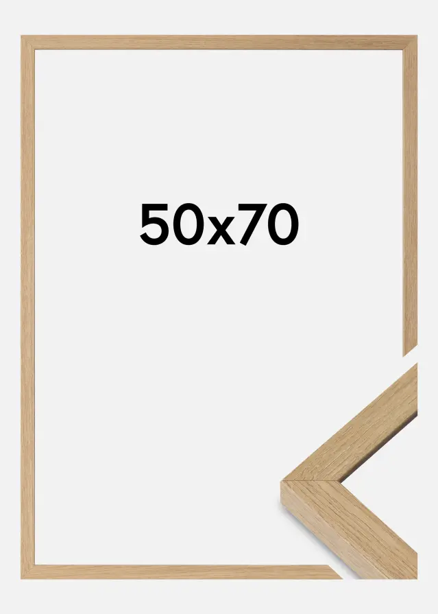 Ram Hermes Akrylglas Natural Oak 50x70 cm