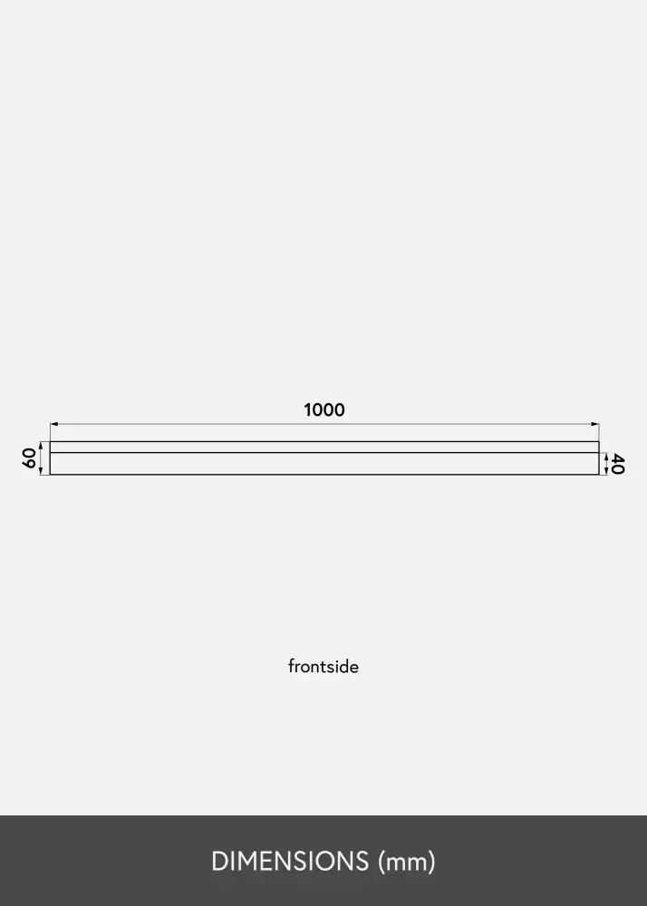 KAILA Tavelhylla Bambu 100 cm