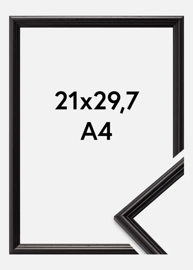 Ram Horndal Akrylglas Svart 21x29,7 cm (A4)
