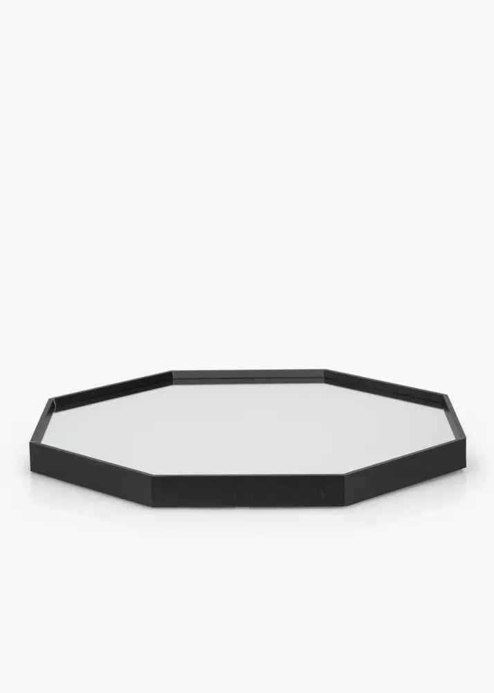 KAILA Mirror Octagon Black 70 cm Ø