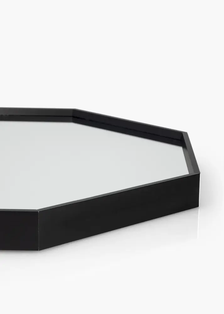 KAILA Mirror Octagon Black 70 cm Ø