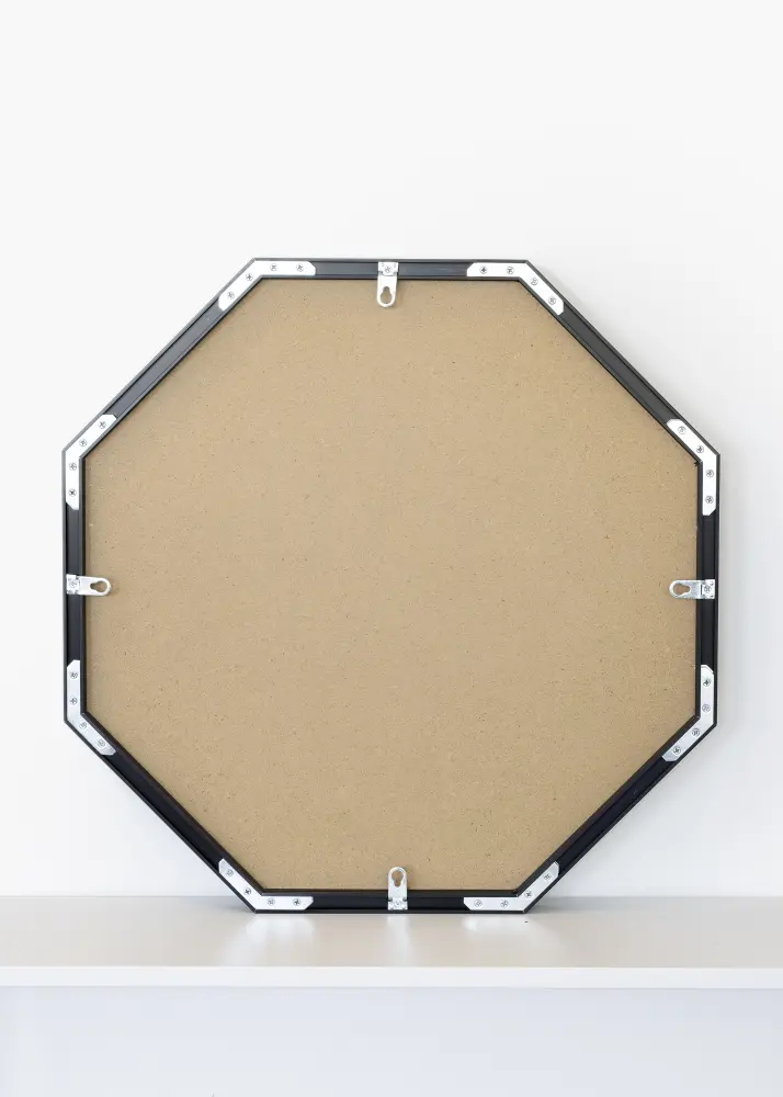 KAILA Mirror Octagon Black 70 cm Ø