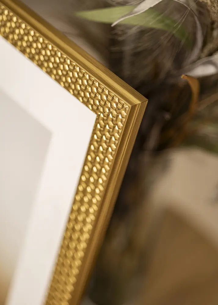Ram Grace Guld 40x60 cm - Passepartout Vit 32,9x48,3 cm (A3+)