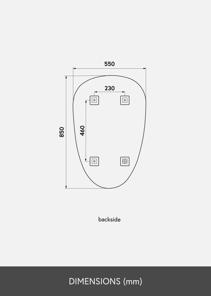KAILA Spegel Shape II 55x85 cm