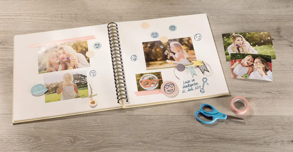 Fun Spiralalbum Creme - 30x30 cm (50 Vita sidor / 25 blad)